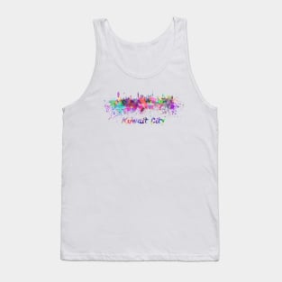 Kuwait city skyline in watercolor Tank Top